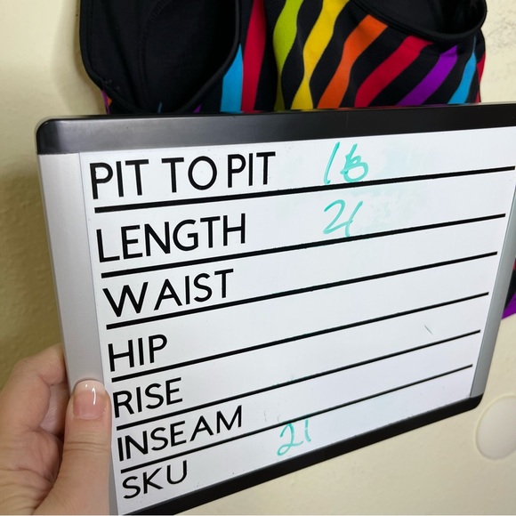 True Vintage Gabar rainbow Striped Racerback Tank top sz 12 70s 80s - Picture 6 of 6